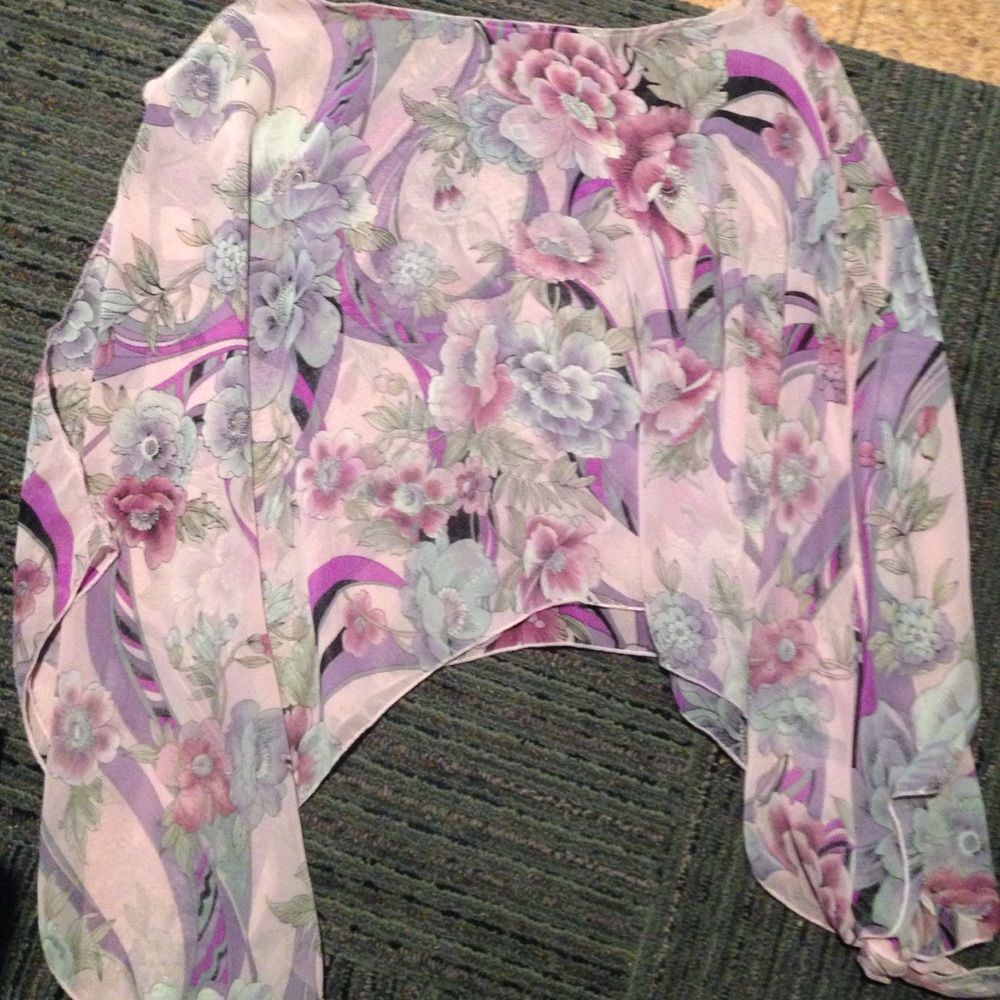 Sheer shawl